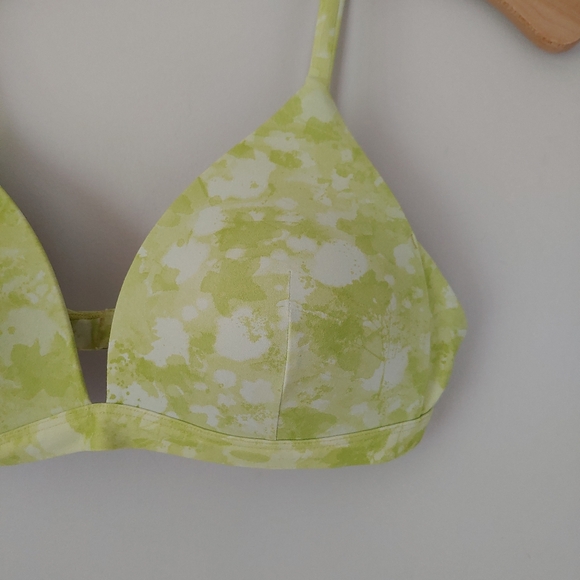 Lululemon Deep Sea Swim Bikini Top Size 4 Dappled Blossom Yellow Multi - Picture 10 of 16